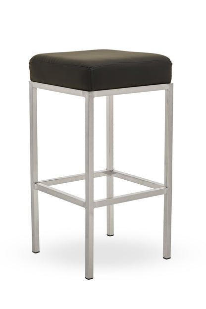 Grosvenor Black And Chrome Finish Bar Stool