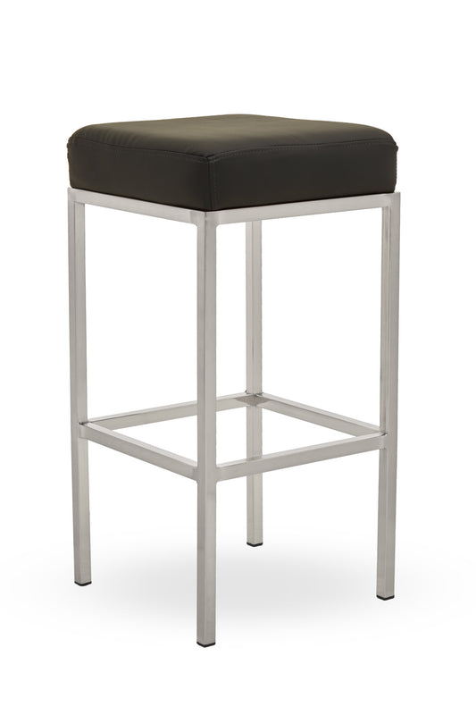 Grosvenor Black And Chrome Finish Bar Stool