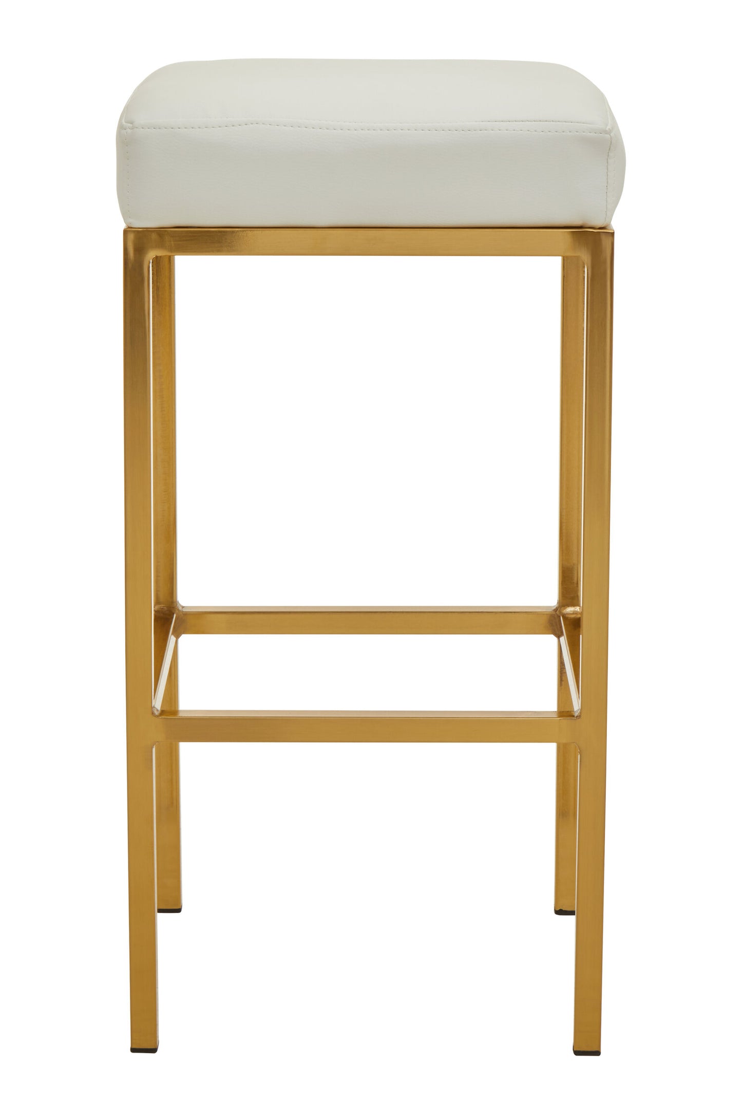 Grosvenor White And Gold Finish Bar Stool