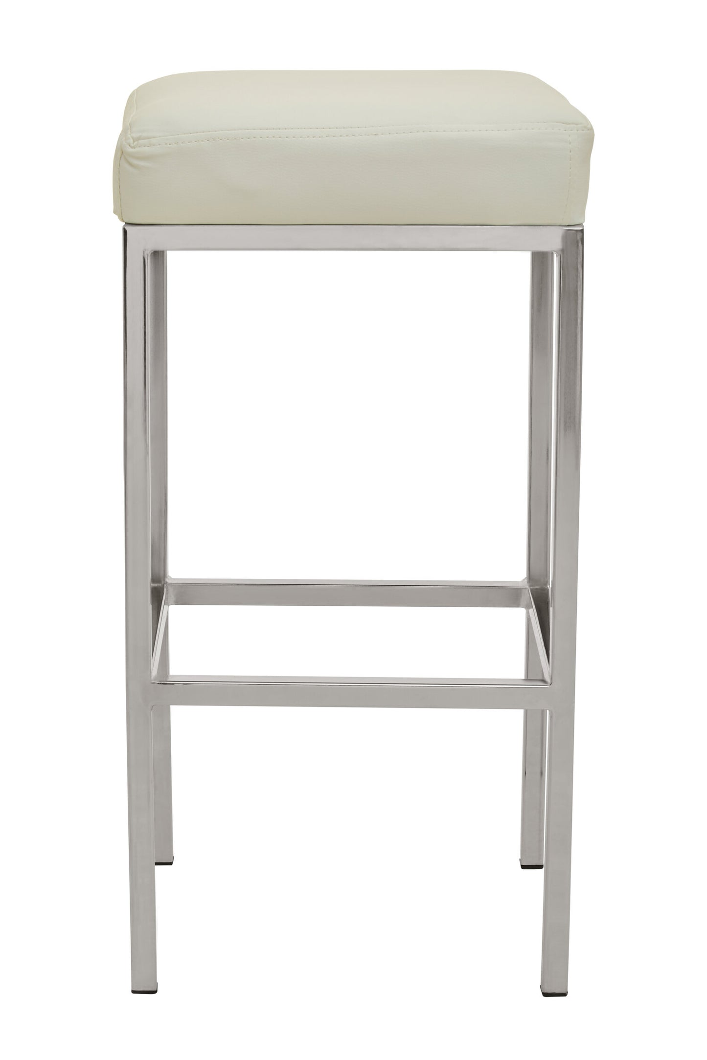Grosvenor White And Chrome Finish Bar Stool