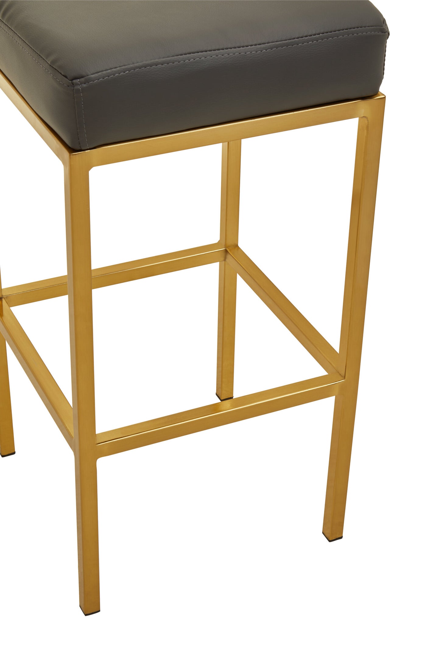 Grosvenor Dark Grey And Gold Finish Bar Stool