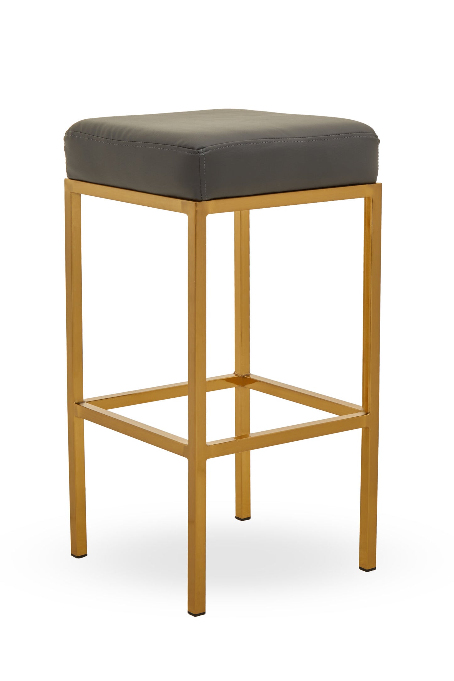 Grosvenor Dark Grey And Gold Finish Bar Stool