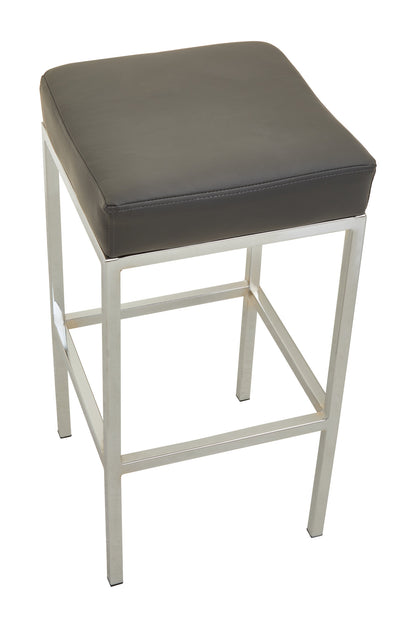 Grosvenor Dark Grey And Chrome Finish Bar Stool
