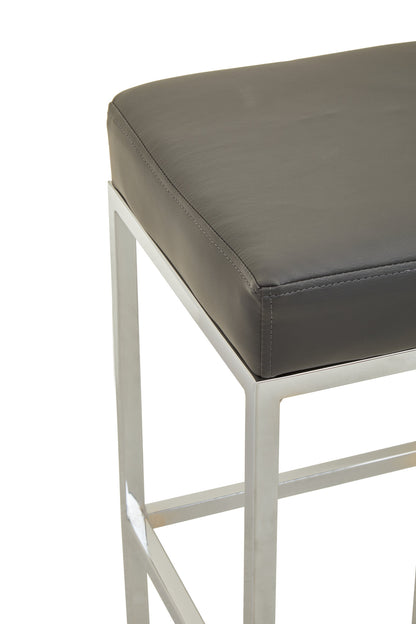 Grosvenor Dark Grey And Chrome Finish Bar Stool