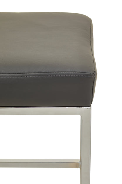 Grosvenor Dark Grey And Chrome Finish Bar Stool