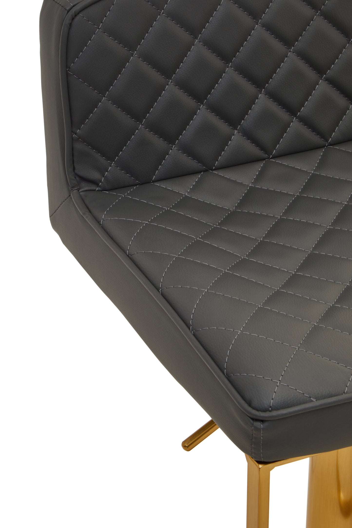 Grosvenor Dark Grey And Gold Square Base Bar Stool
