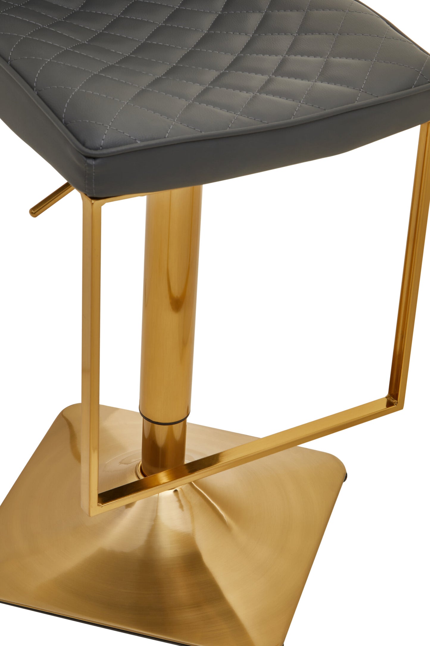 Grosvenor Dark Grey And Gold Square Base Bar Stool