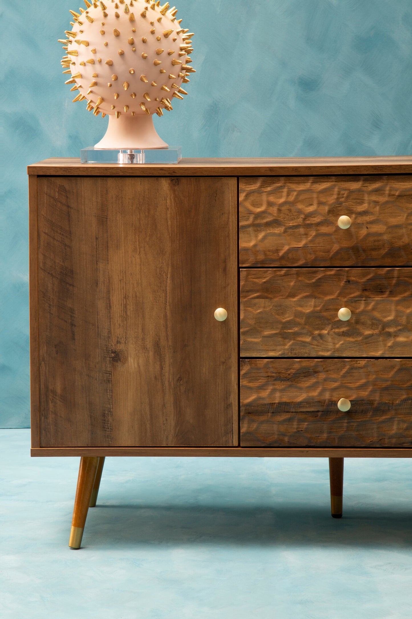 Oscar Wood Veneer Sideboard