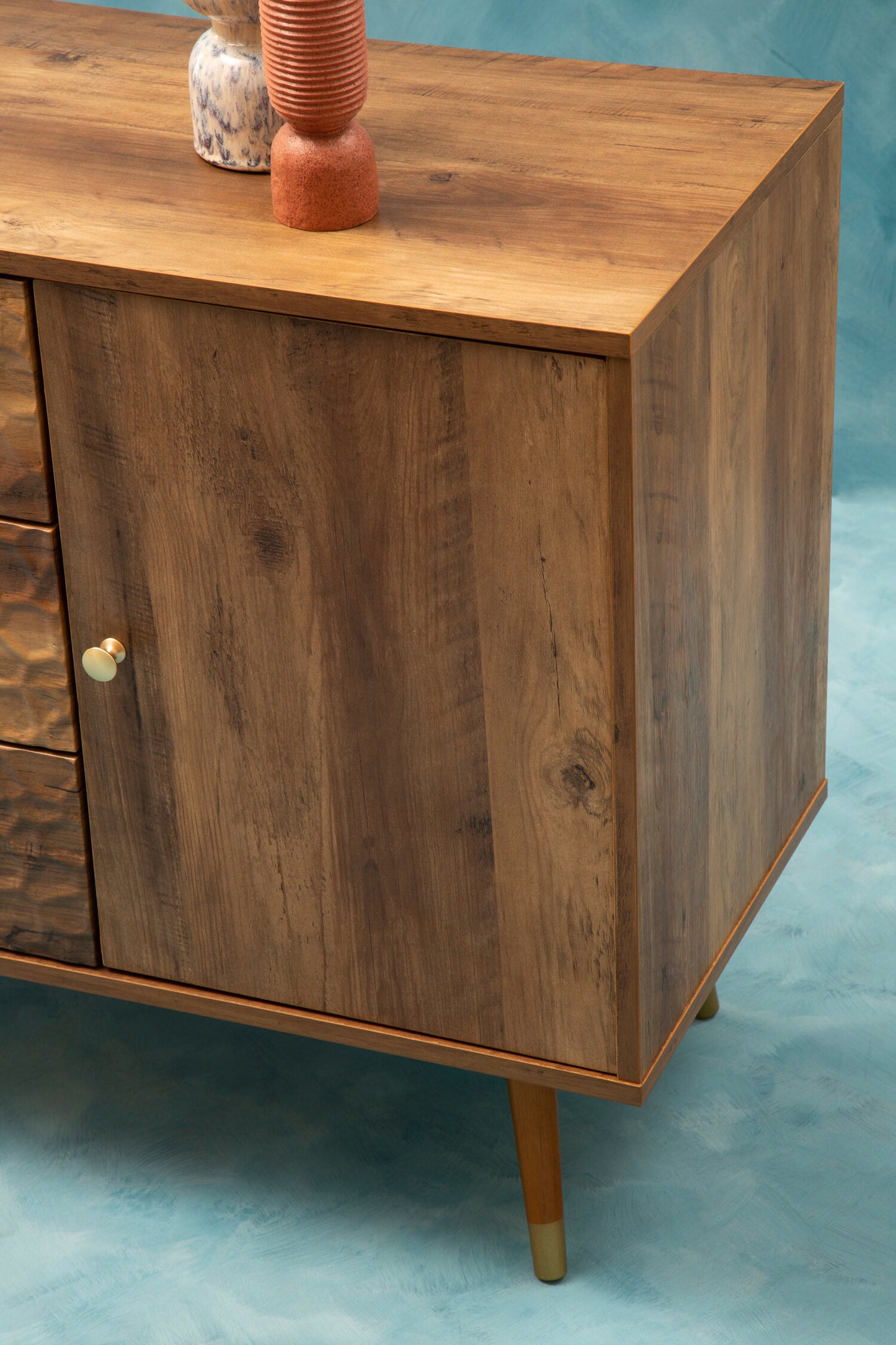 Oscar Wood Veneer Sideboard