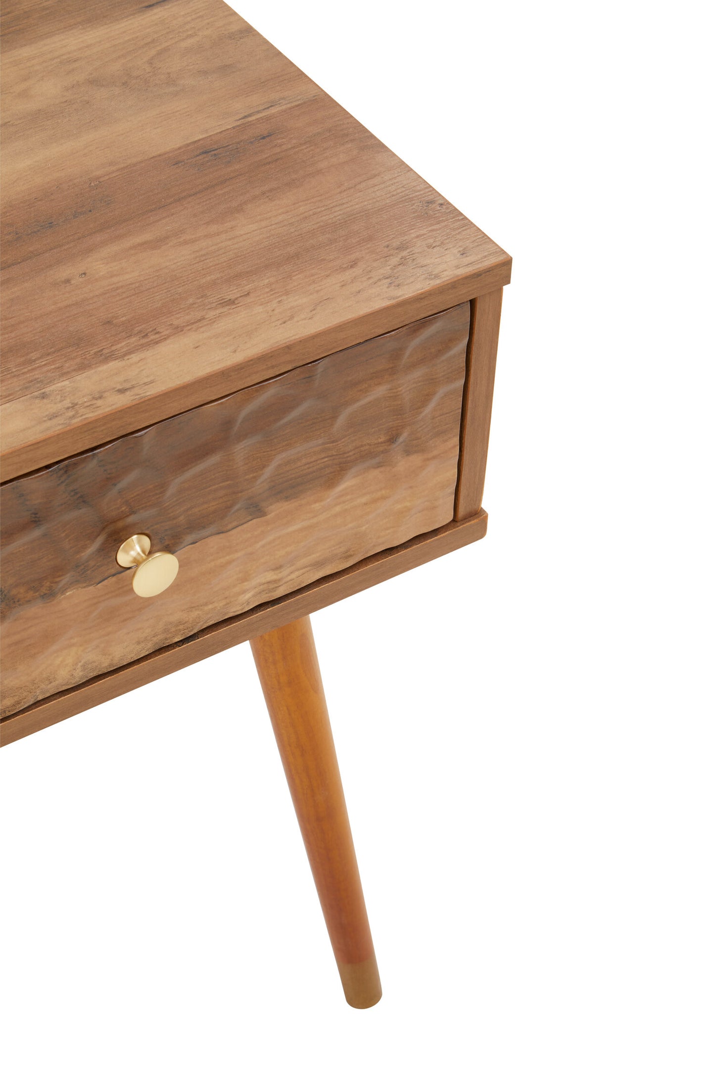Oscar Wood Veneer 1 Drawer Side Table