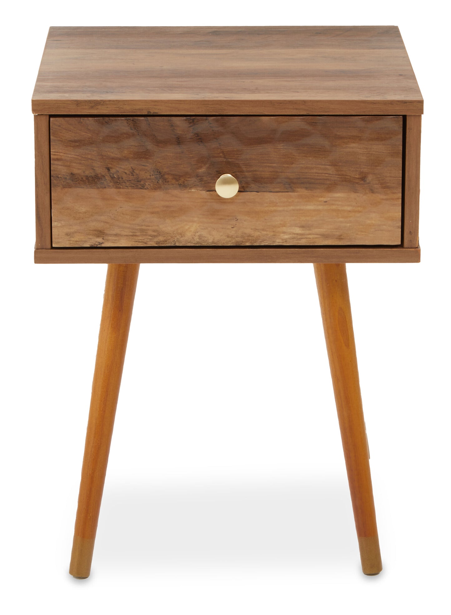 Oscar Wood Veneer 1 Drawer Side Table