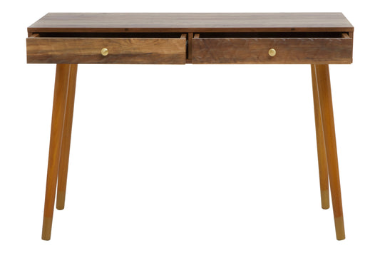Oscar Wood Veneer Console Table with 2 Drawers