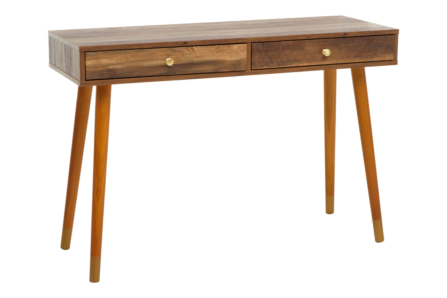 Oscar Wood Veneer Console Table with 2 Drawers