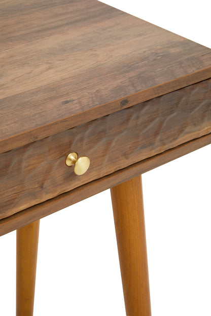 Oscar Wood Veneer Console Table with 2 Drawers