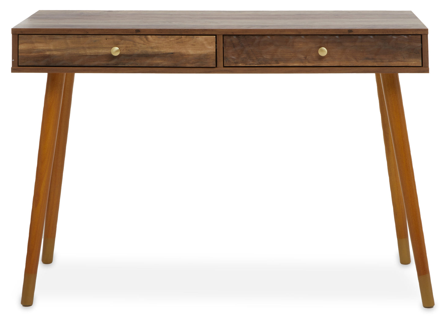 Oscar Wood Veneer Console Table with 2 Drawers