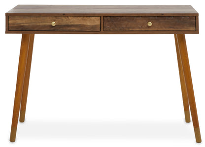 Oscar Wood Veneer Console Table with 2 Drawers