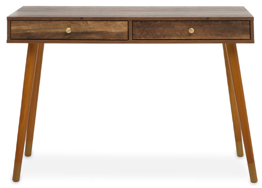 Oscar Wood Veneer Console Table with 2 Drawers
