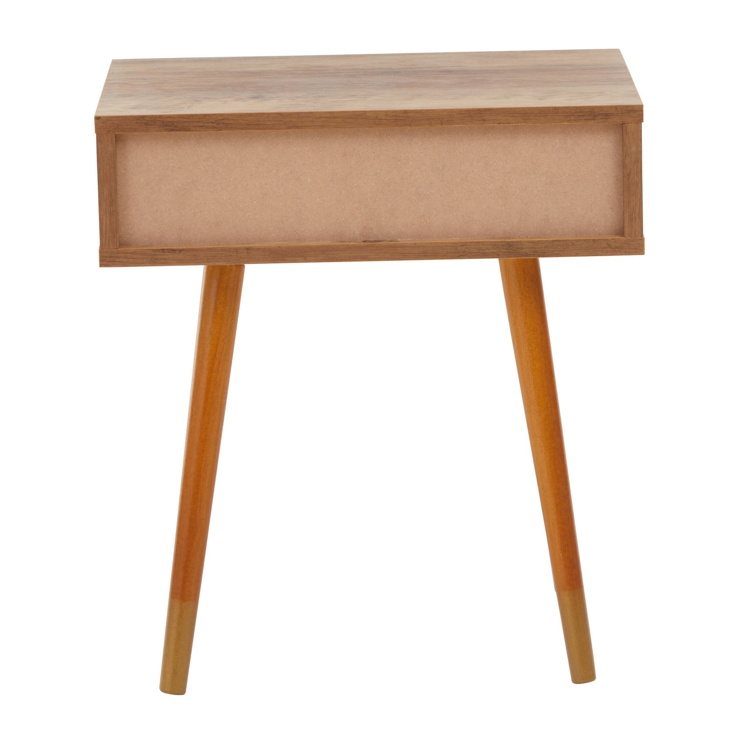 Oscar Wood Veneer Bedside Table with 1 Drawer