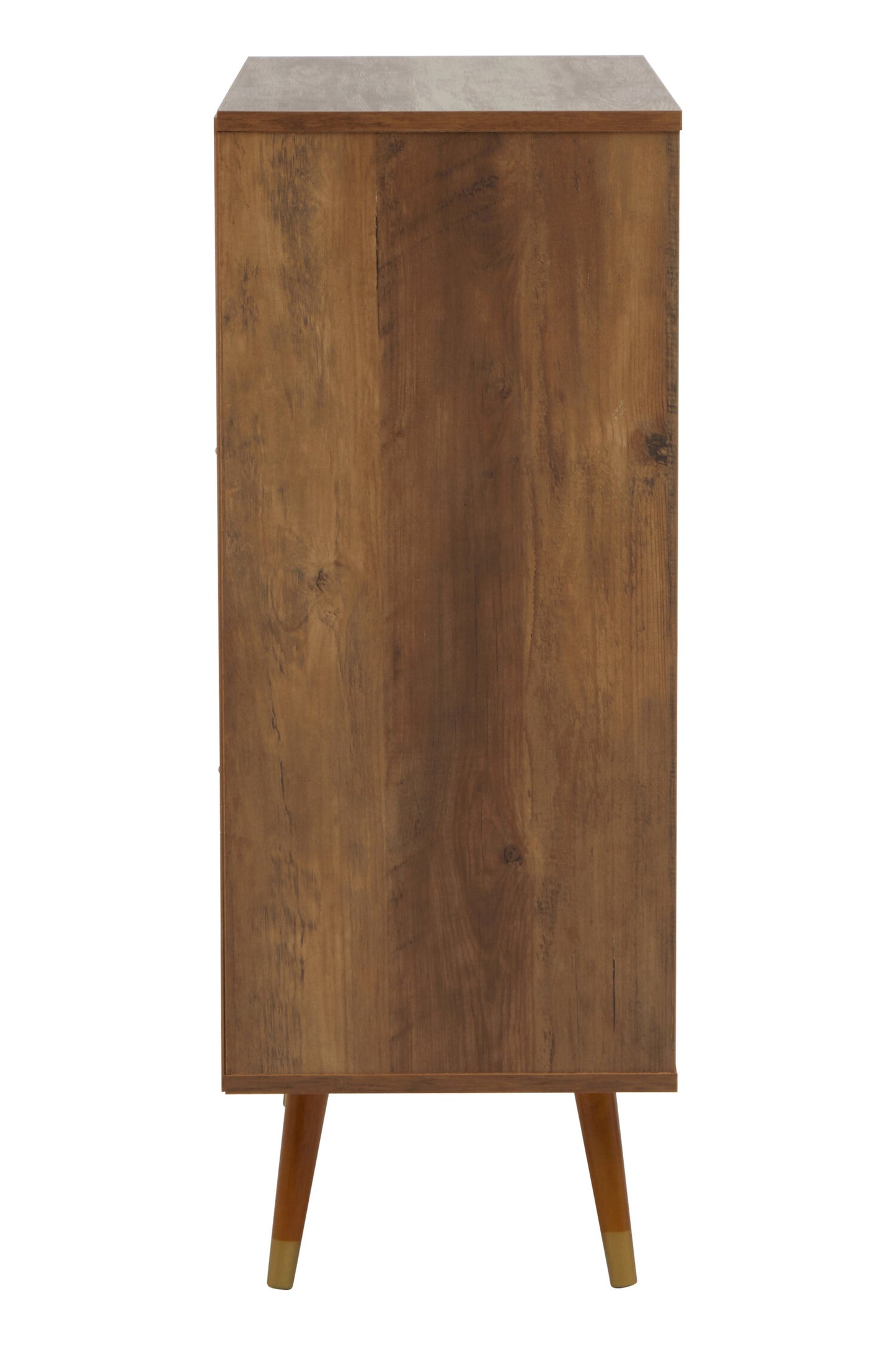Oscar Wood Veneer 2 Door and 1 Drawer Cabinet