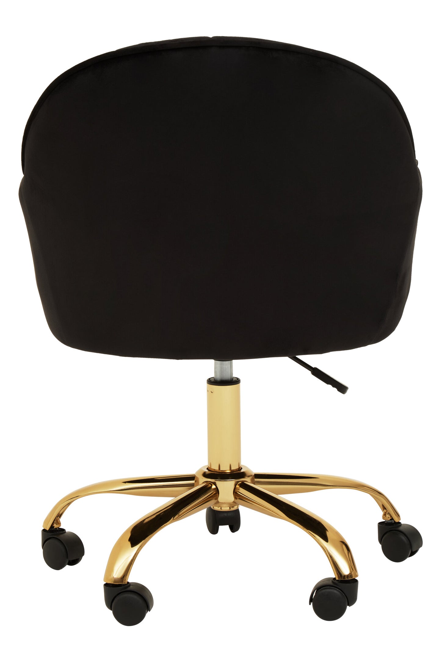 Amara Black Velvet And Gold Base Home Office Chair
