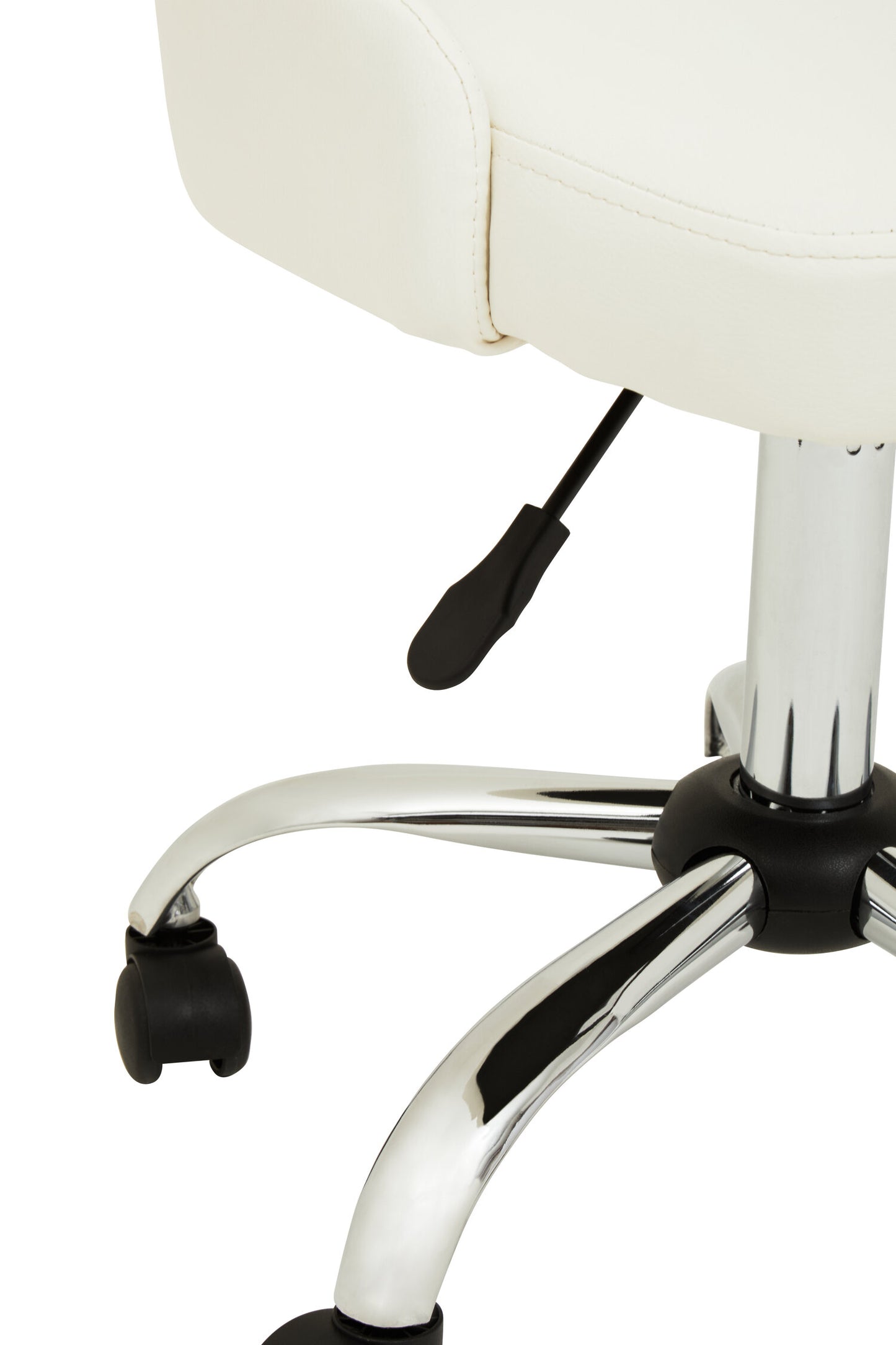 Jaxon Off White Leather Effect Modern Office Chair