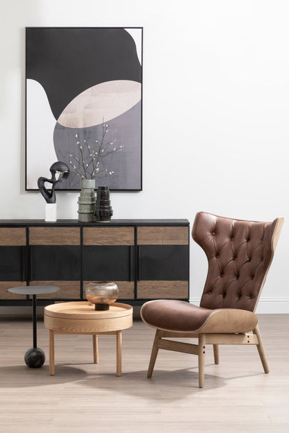 Sherman Revolving Top Side Table with Storage