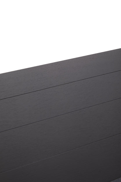 Cambridge 2 Shelf Large Black Bookcase