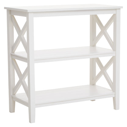 Cambridge 2 Shelf White Bookcase