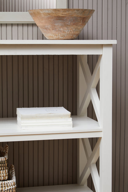 Cambridge 2 Shelf White Bookcase