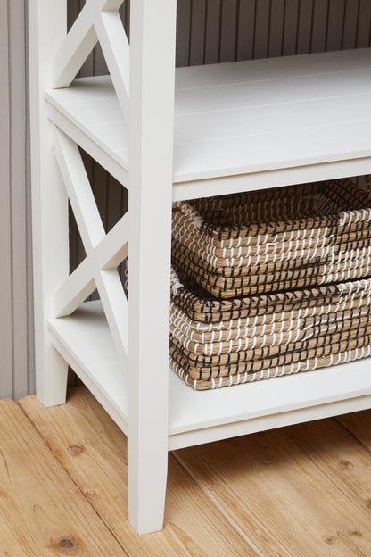 Cambridge 2 Shelf White Bookcase