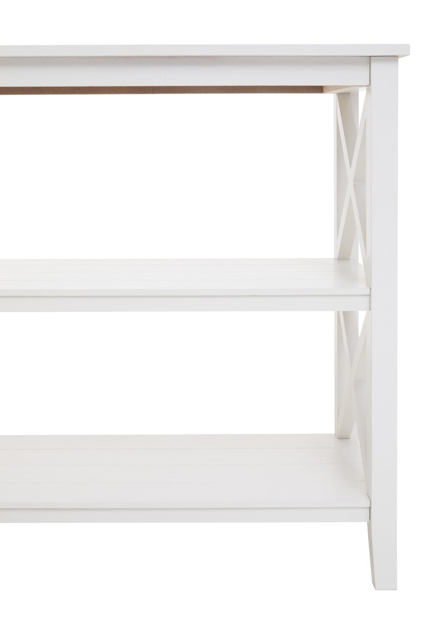 Cambridge 2 Shelf White Bookcase