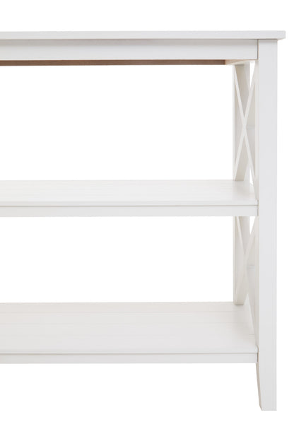 Cambridge 2 Shelf White Bookcase