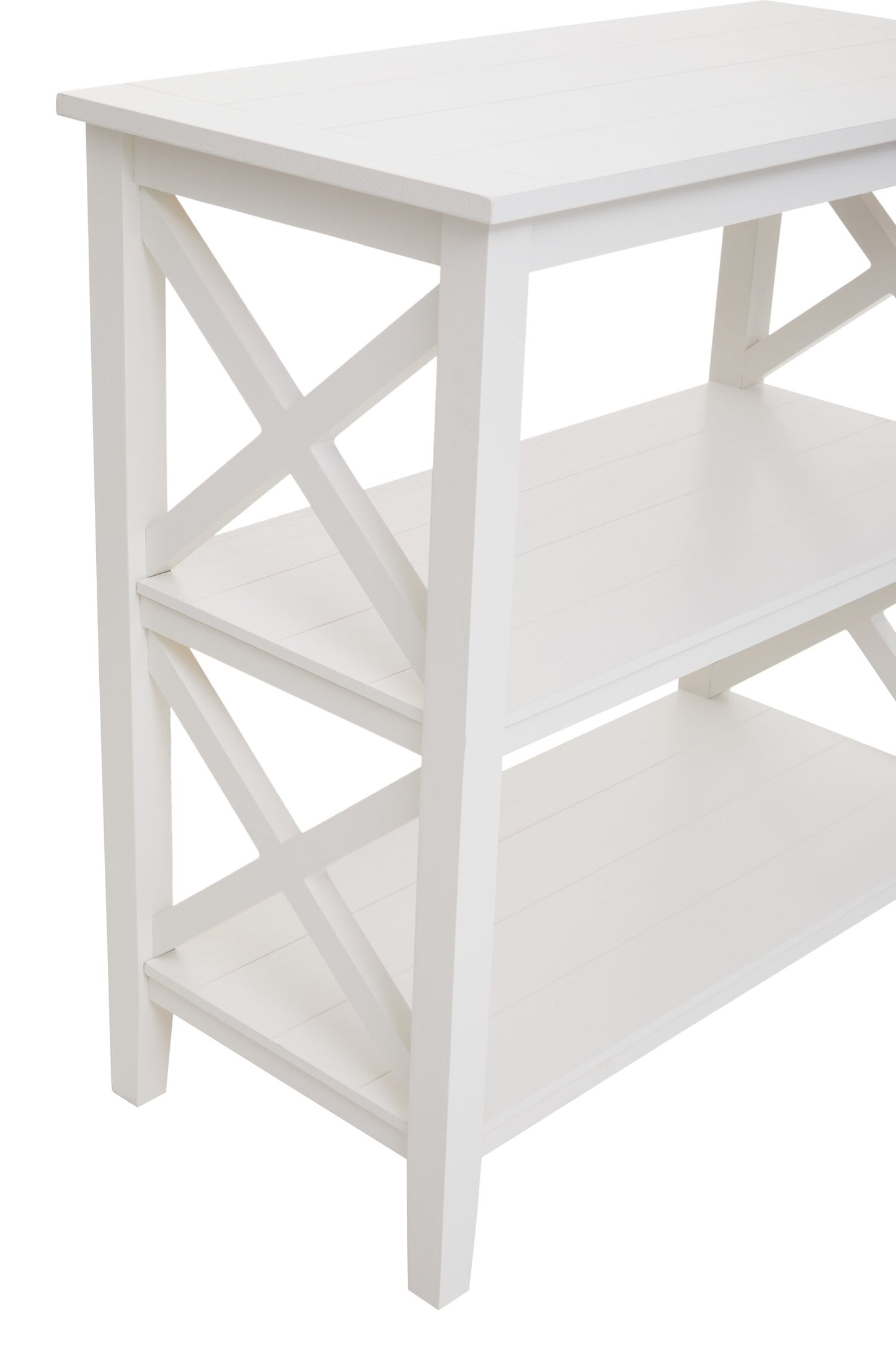 Cambridge 2 Shelf White Bookcase