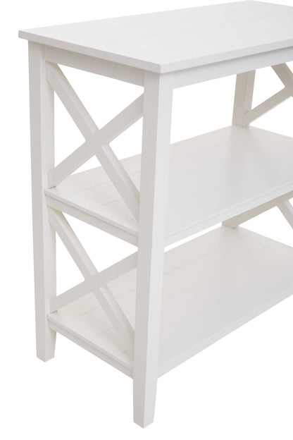 Cambridge 2 Shelf White Bookcase