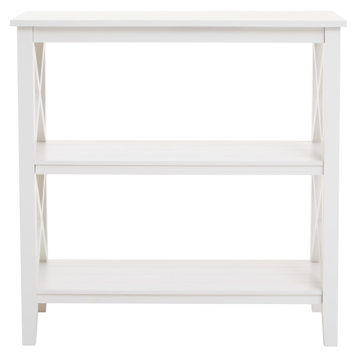 Cambridge 2 Shelf White Bookcase