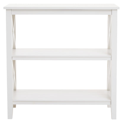 Cambridge 2 Shelf White Bookcase