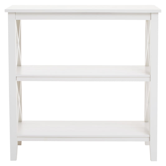 Cambridge 2 Shelf White Bookcase