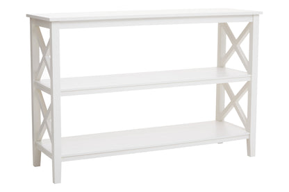 Cambridge 2 Shelf Large White Bookcase
