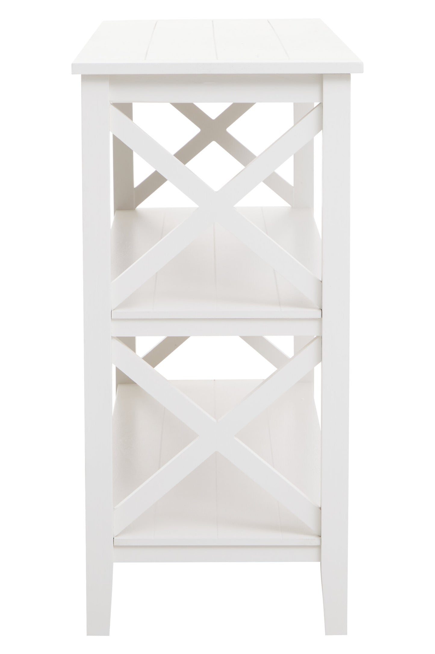 Cambridge 2 Shelf Large White Bookcase