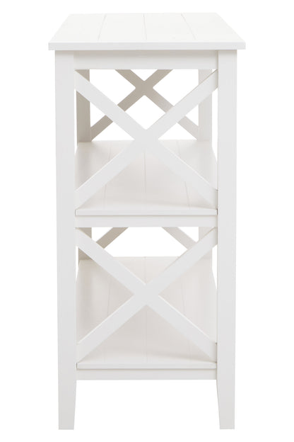 Cambridge 2 Shelf Large White Bookcase