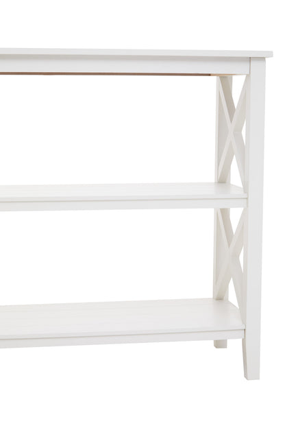 Cambridge 2 Shelf Large White Bookcase