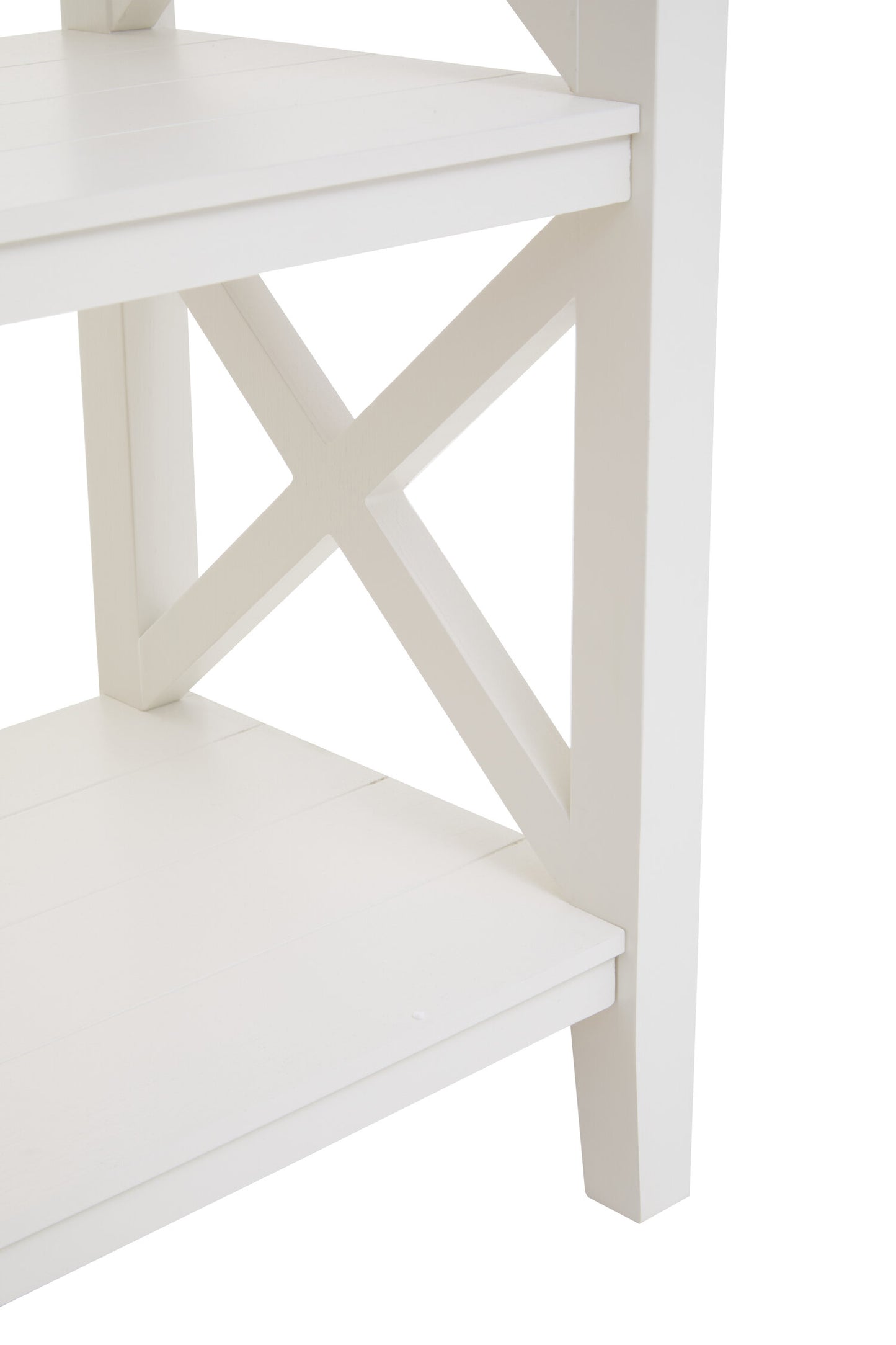 Cambridge 2 Shelf Large White Bookcase