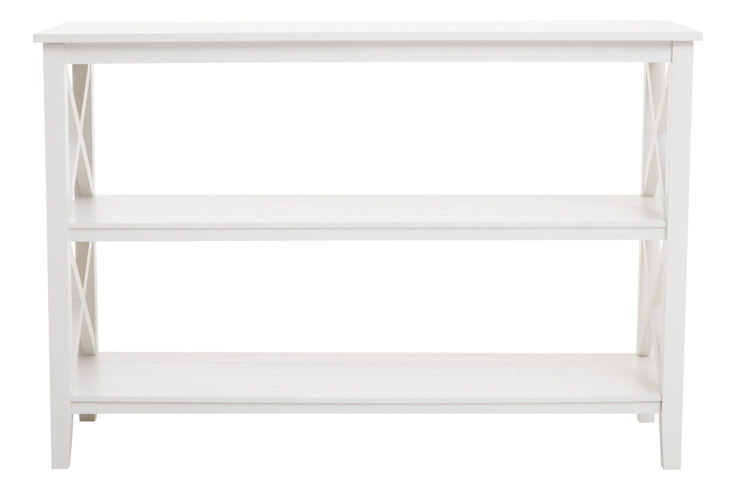 Cambridge 2 Shelf Large White Bookcase