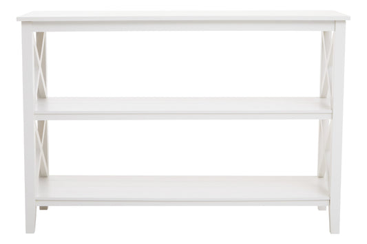 Cambridge 2 Shelf Large White Bookcase