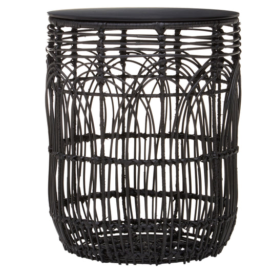 Newquay Boho Round Rattan Side Table