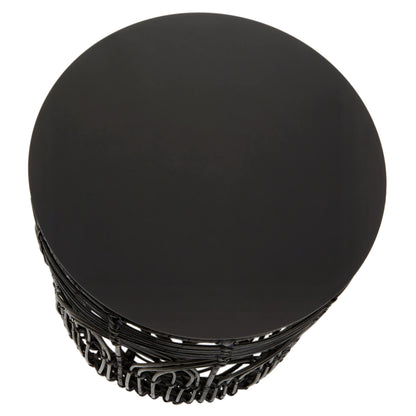 Newquay Boho Round Rattan Table Side Table | Bali & Blue