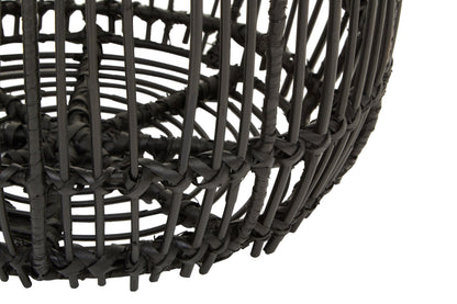 Newquay Boho Round Rattan Side Table