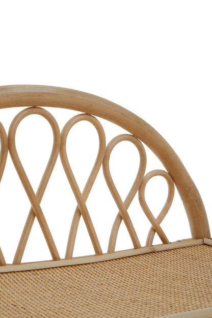 India 3 Tier Natural Rattan Shelf Unit
