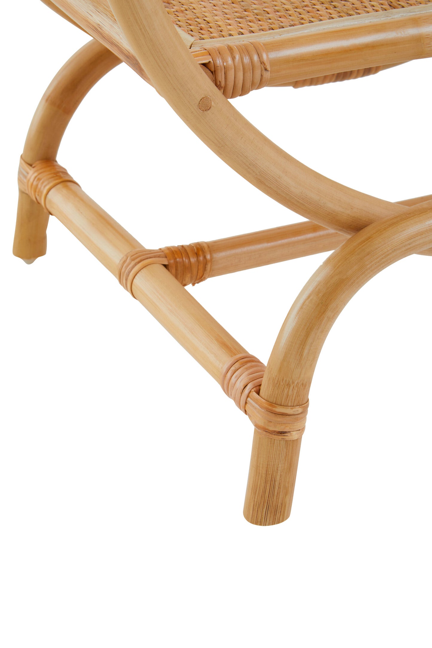 India 3 Tier Natural Rattan Round Shelf Unit