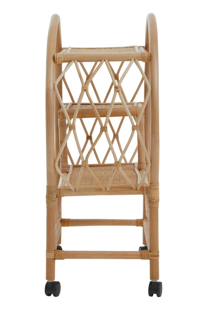 India Rattan Bar Trolley